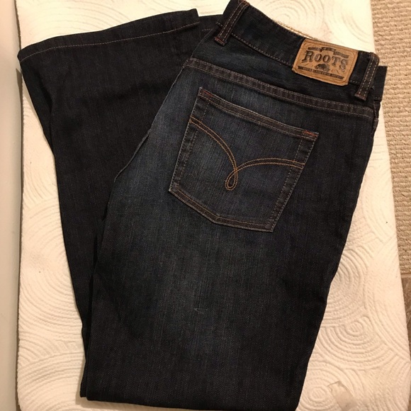 Roots Denim - Roots dark wash skinny flare jeans size 34